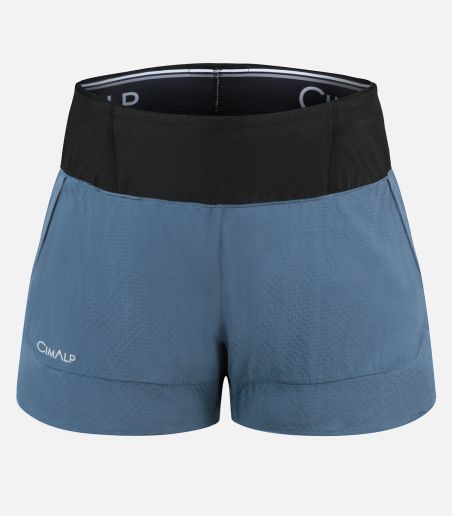 Short de trail avec cuissard ultra léger et ceinture mutlipoches