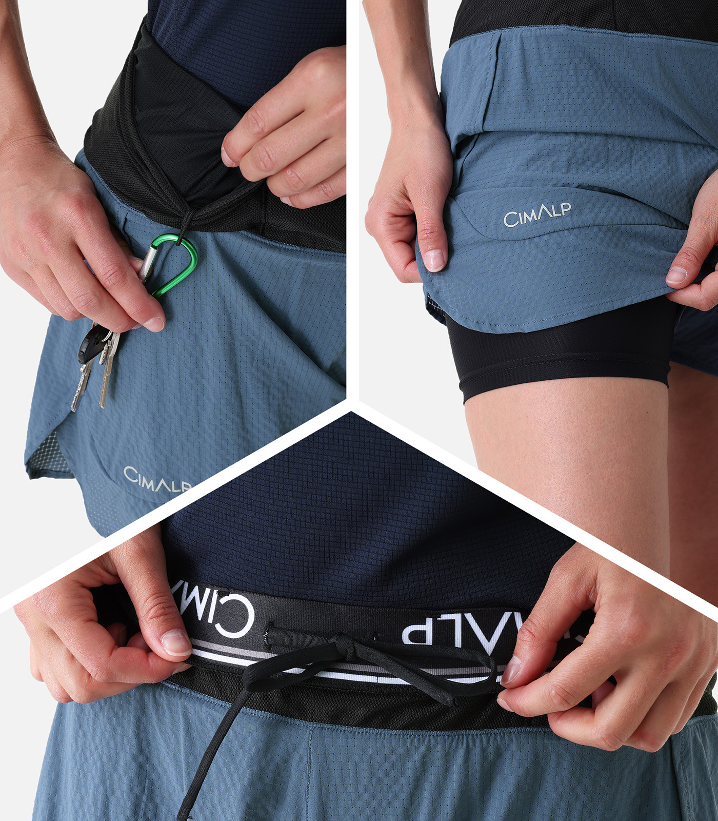 Superleichte 2-in1-Trailrunning-Shorts