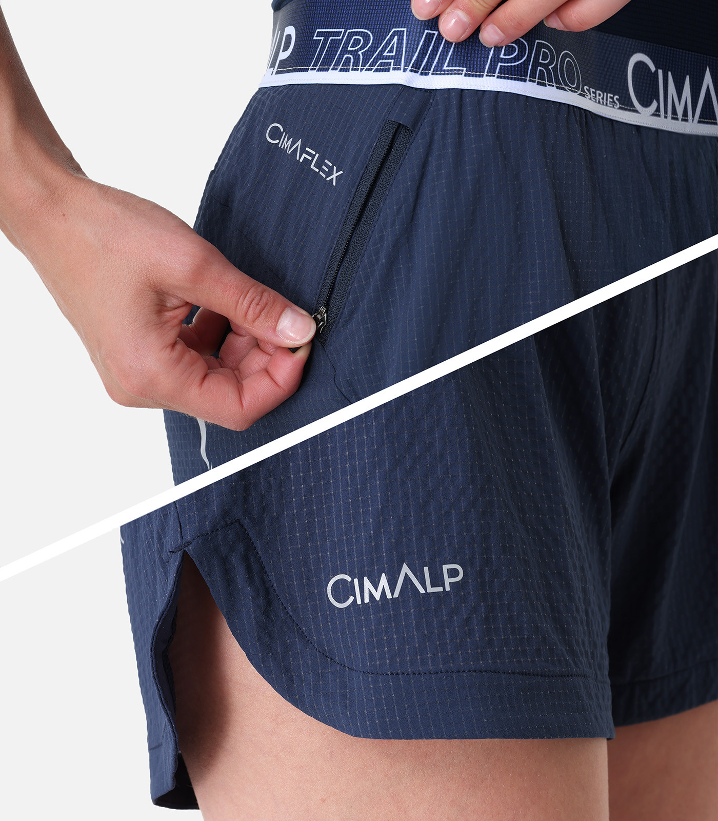 Pantaloncini da trail running elasticizzati