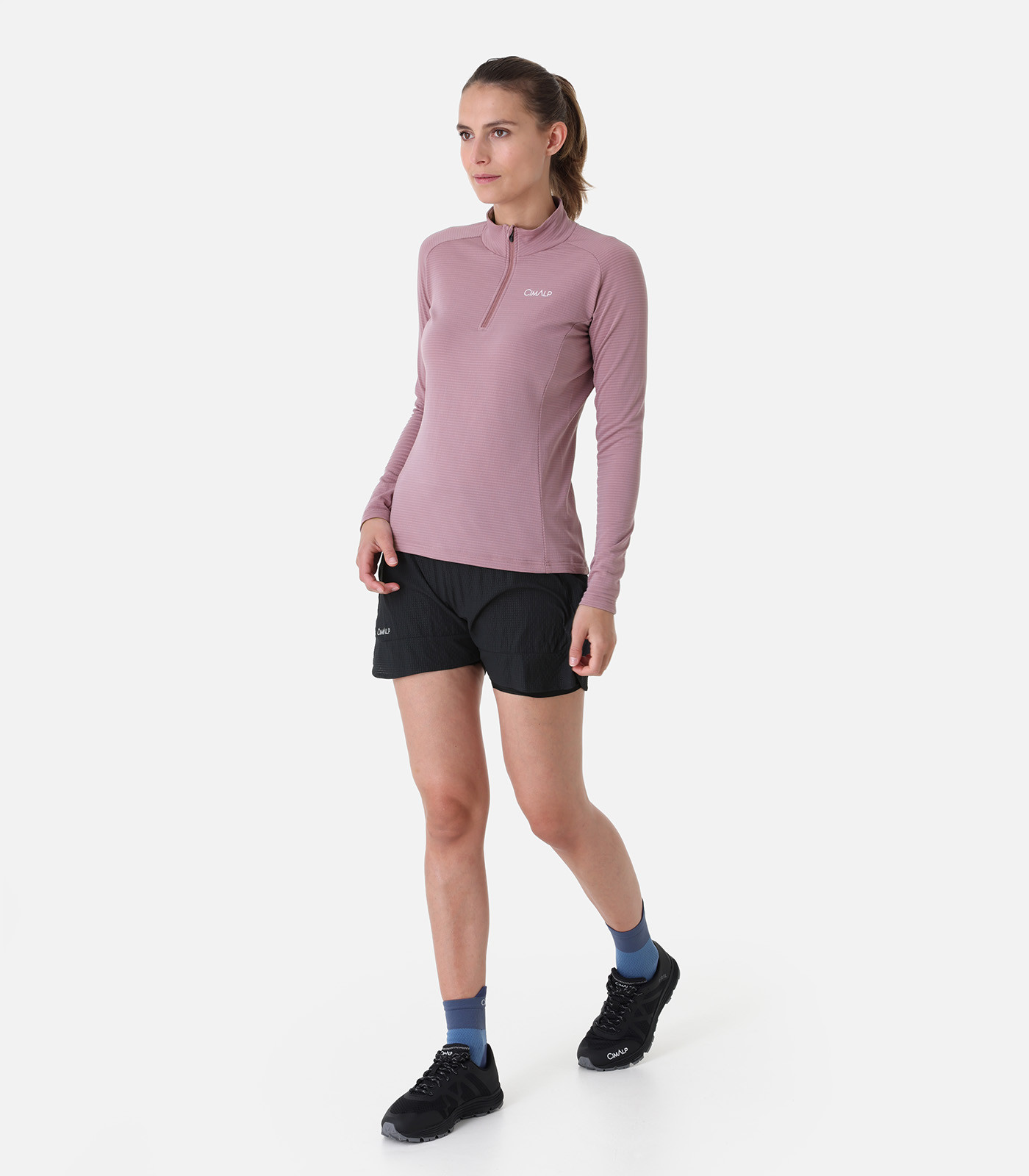 Leichtes, atmungsaktives Half-Zip-Langarmshirt