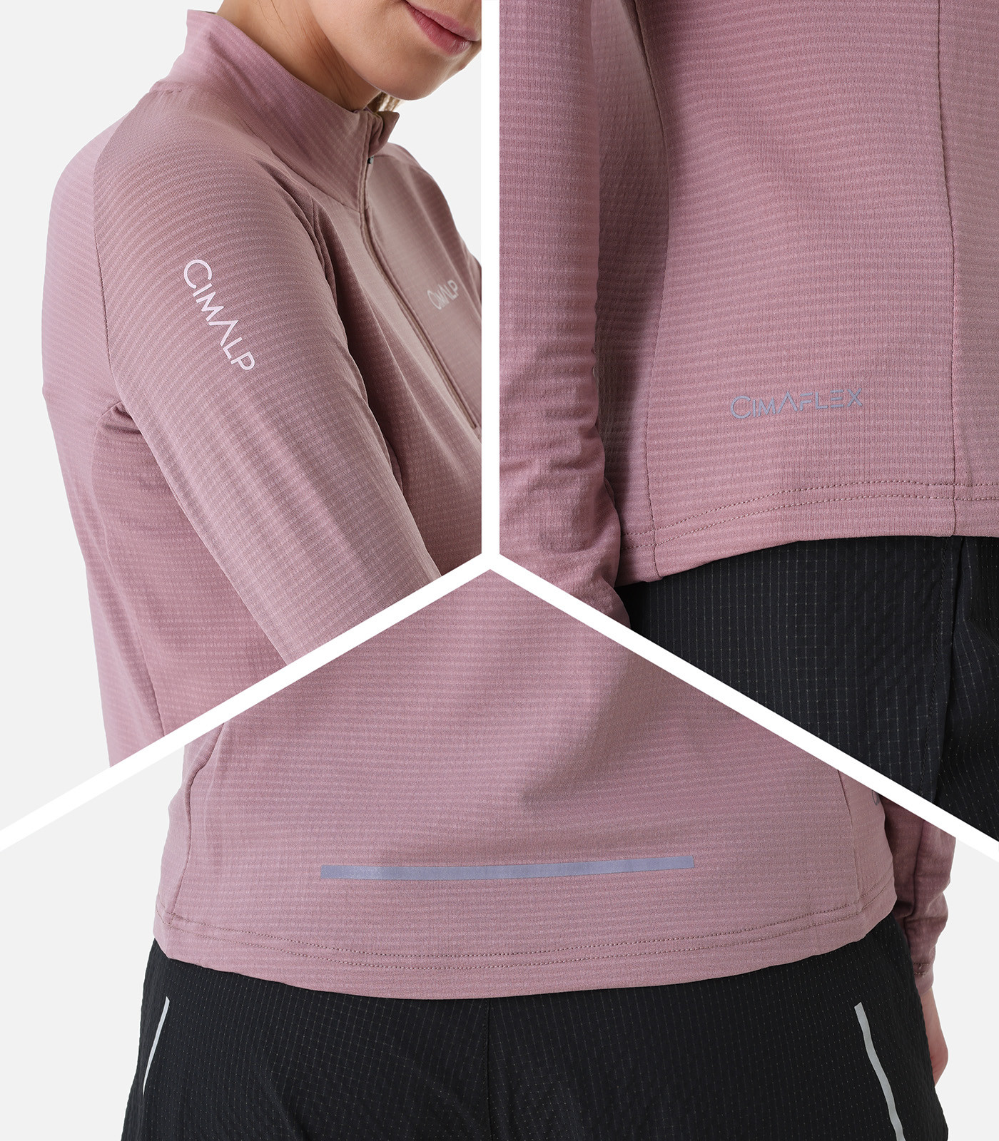 Pile tecnico leggero e traspirante - Mezza zip