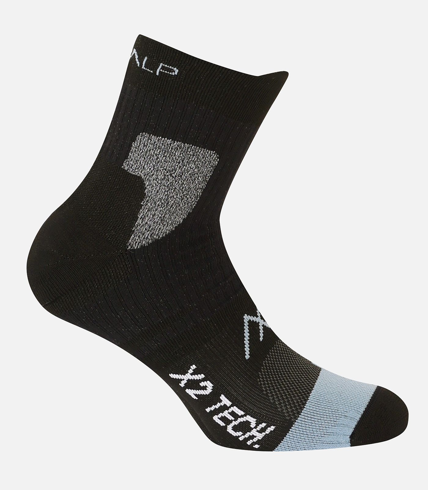 X-2 MID Bleu Chaussettes double peau anti-ampoules outdoor