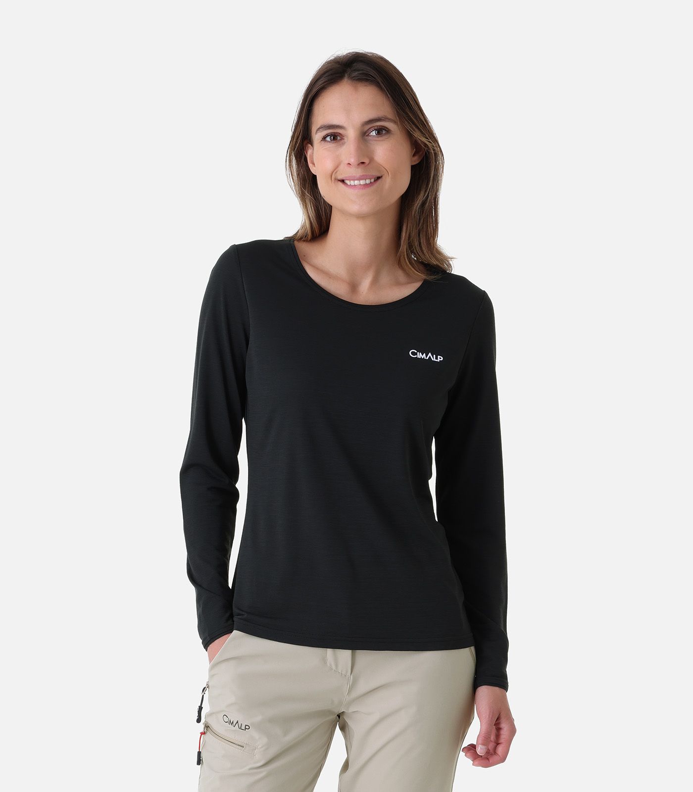T-shirt in lana Merino a...