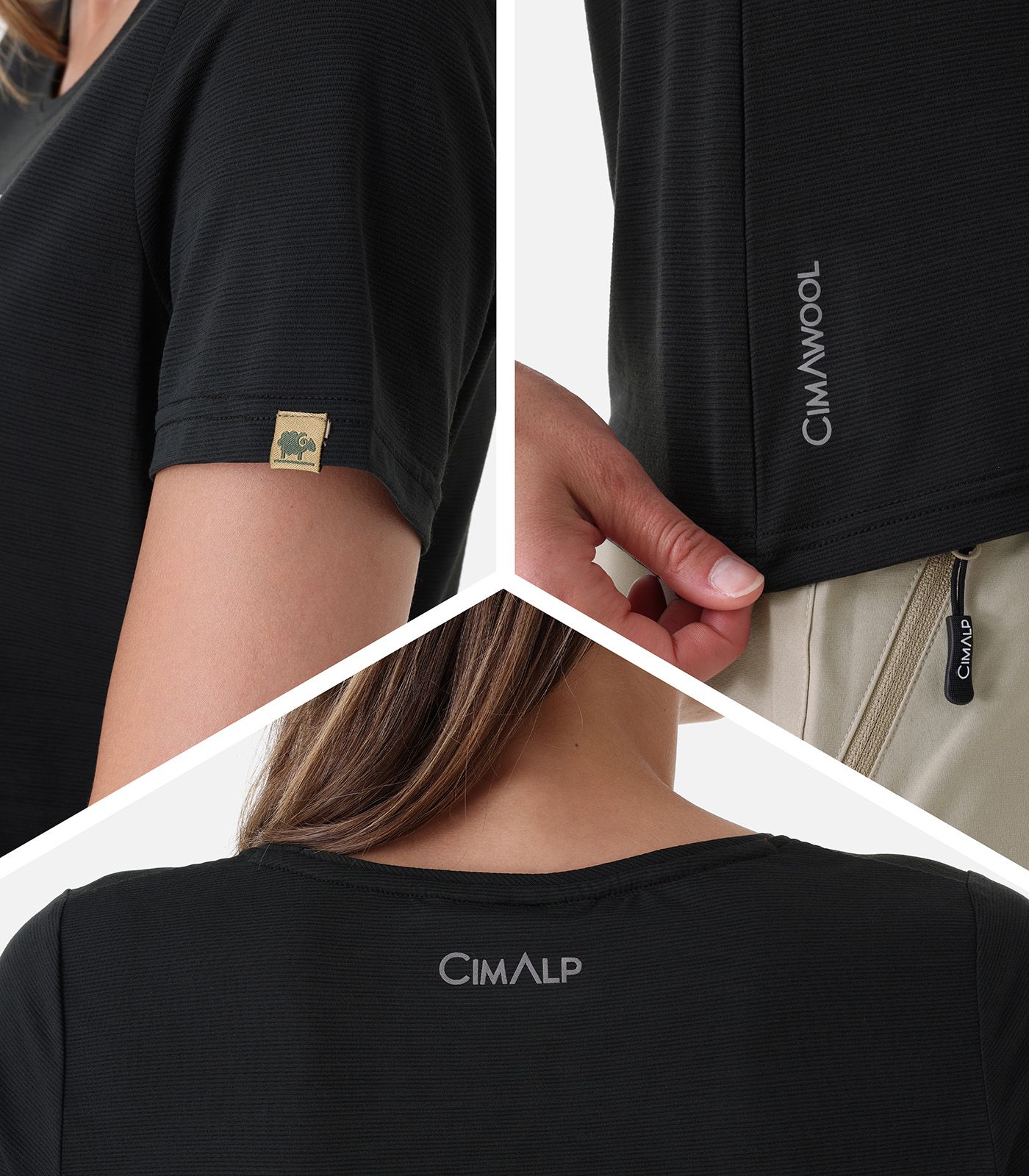 Camiseta de lana merino de manga corta