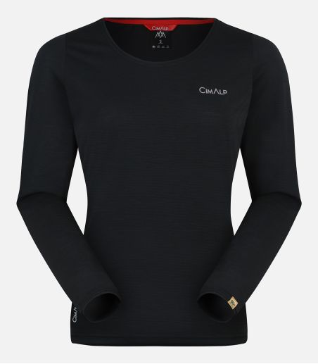 Camiseta de lana merino de manga larga