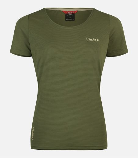 T-shirt in lana Merino a maniche corte