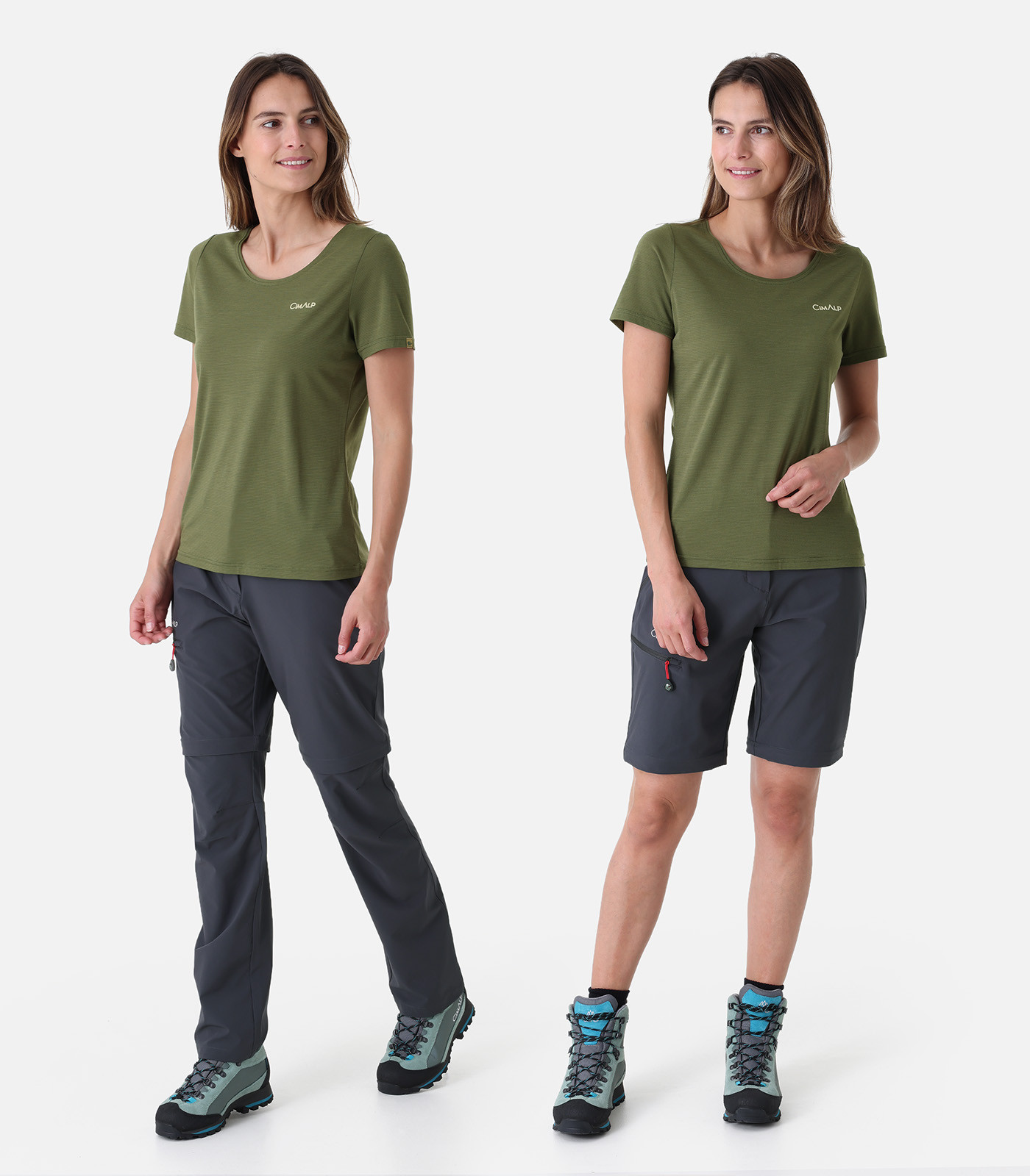 Pantalones ligeros de trekking 2 en 1