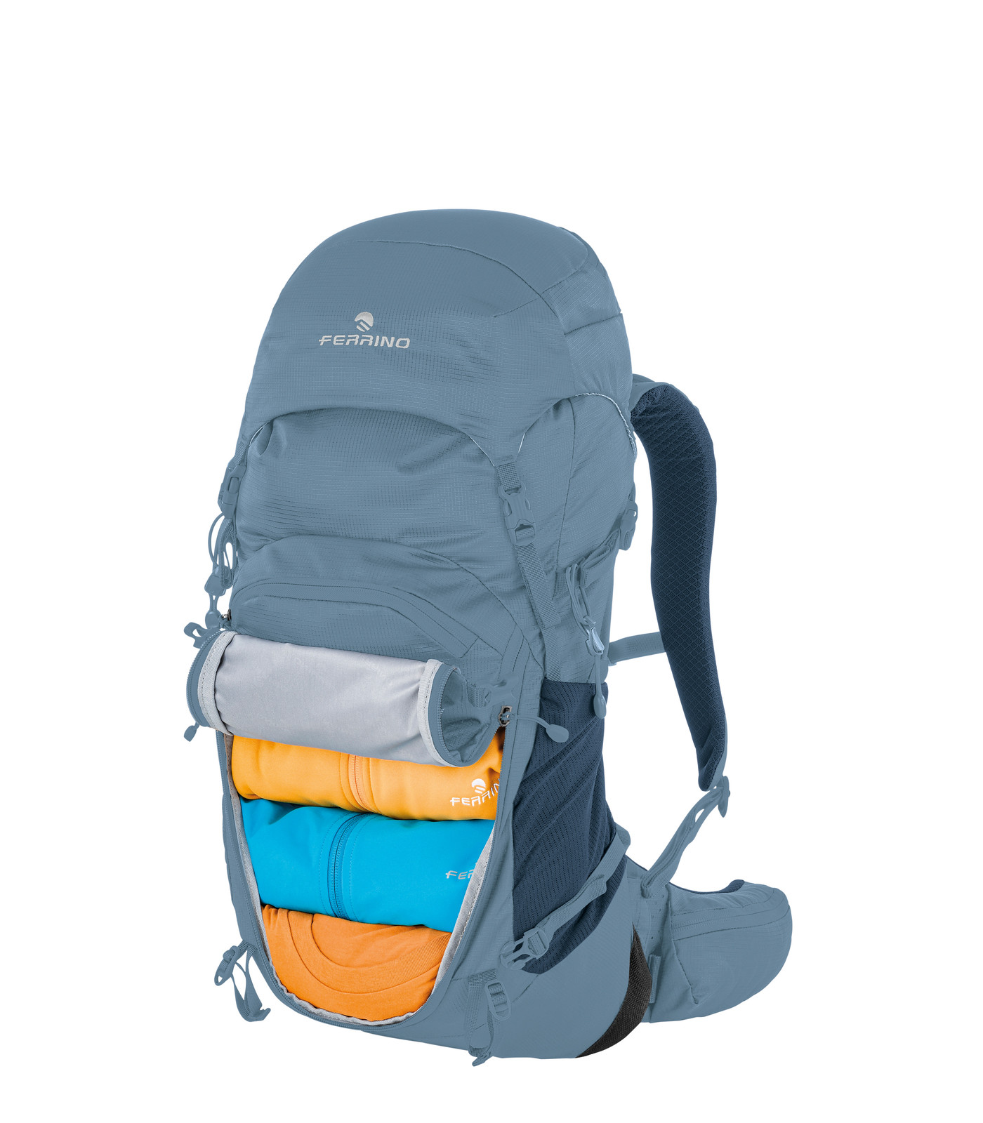 Mochila de excursion con diseño de malla en la parte posterior de FERRINO