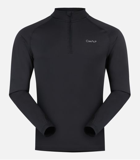 Long Sleeve Trail Running T-shirt - zip opening