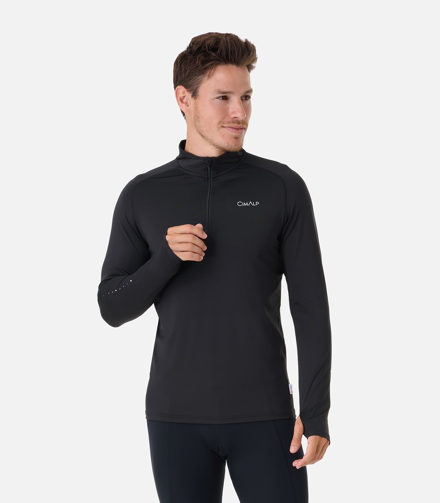 Maillot thermique performant à col zippé Maillot thermique performant à col zippé