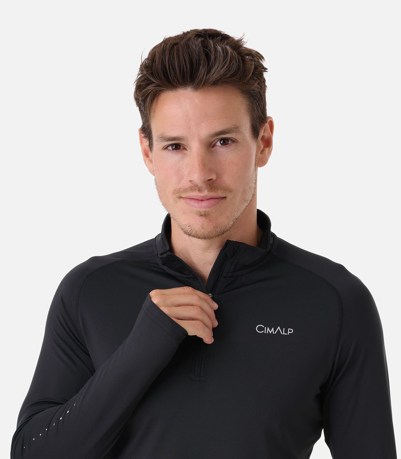 Maillot thermique performant à col zippé