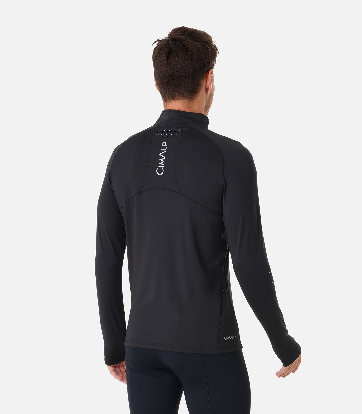 Langärmeliges Trail T-Shirt mit Reißverschluss