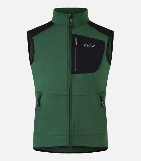 Chaleco polar con refuerzos