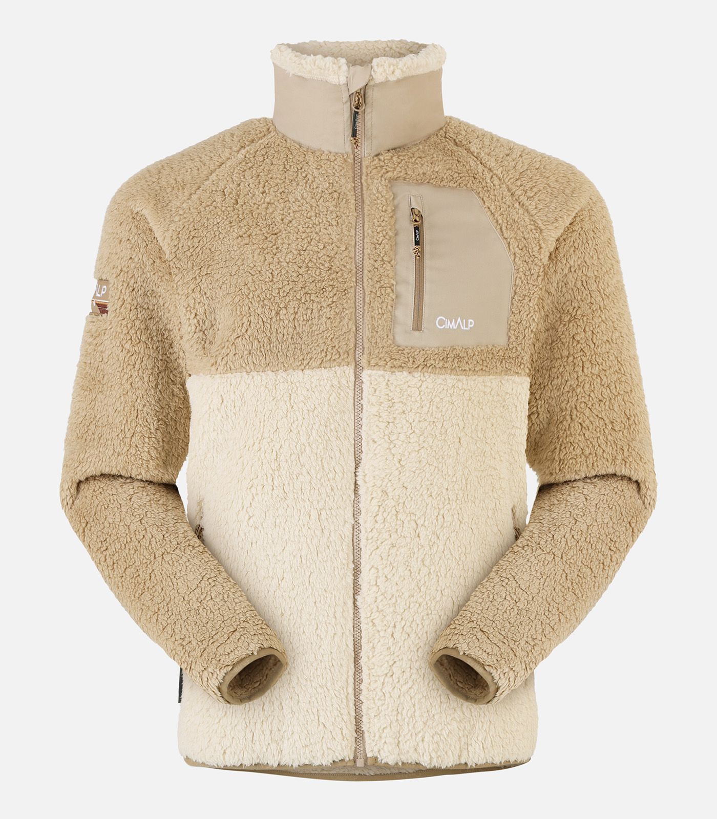 Veste polaire chaude à poils longs