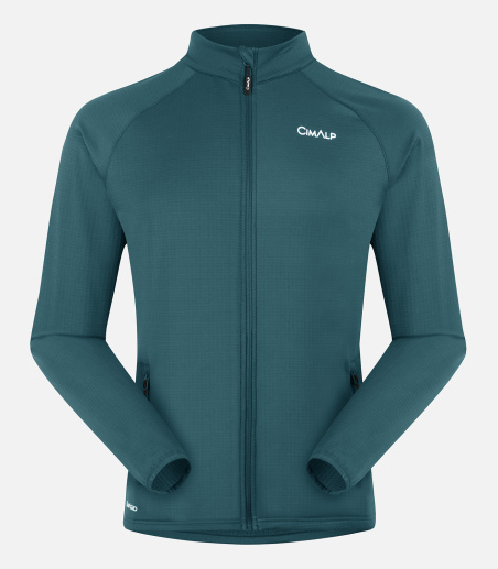 Funktionales Fleece mit Stretch ohne Kapuze