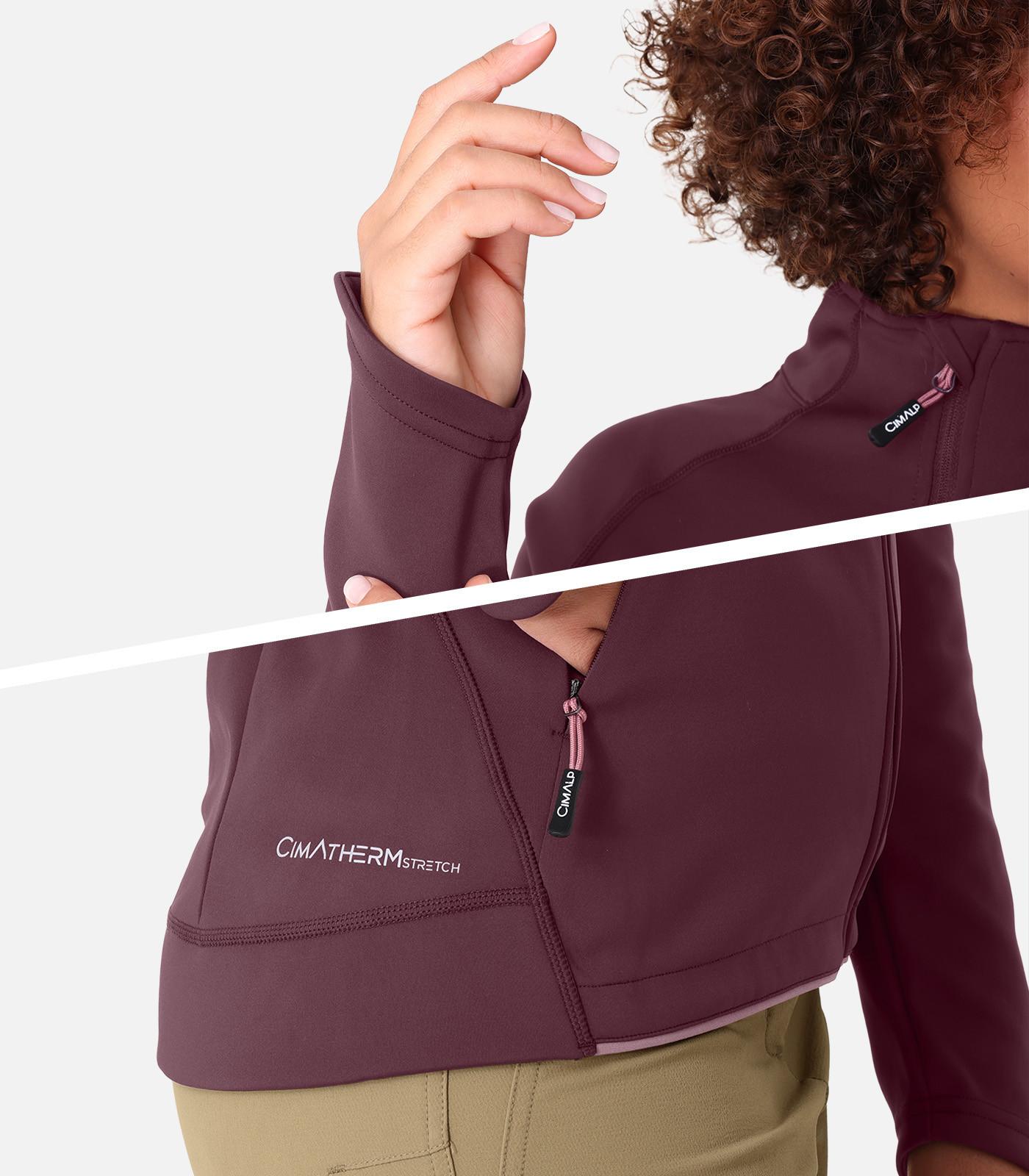 Winddichte Fleecejacke mit CIMAFLEX® STRETCH