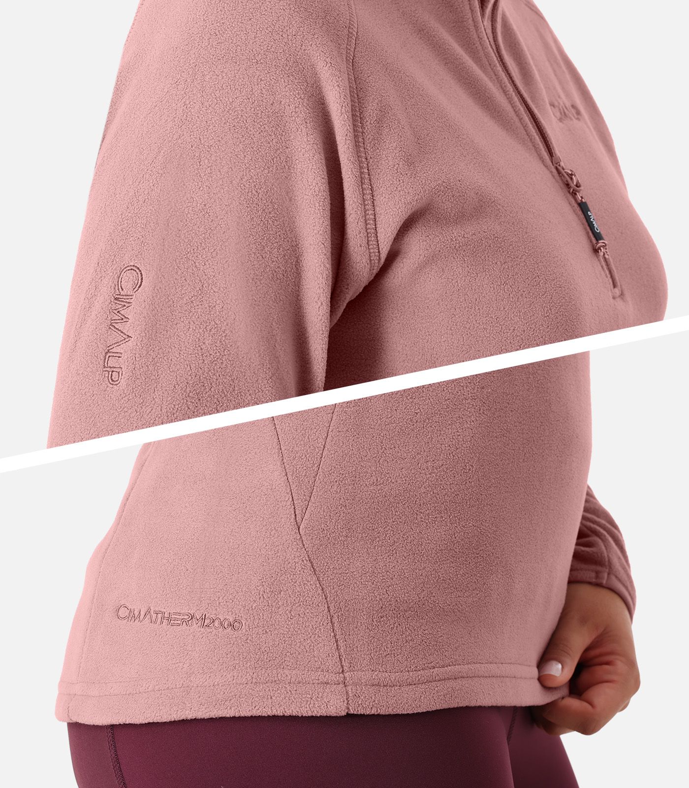 Sudadera polar cálida media cremallera THERMOPOLAR® 200