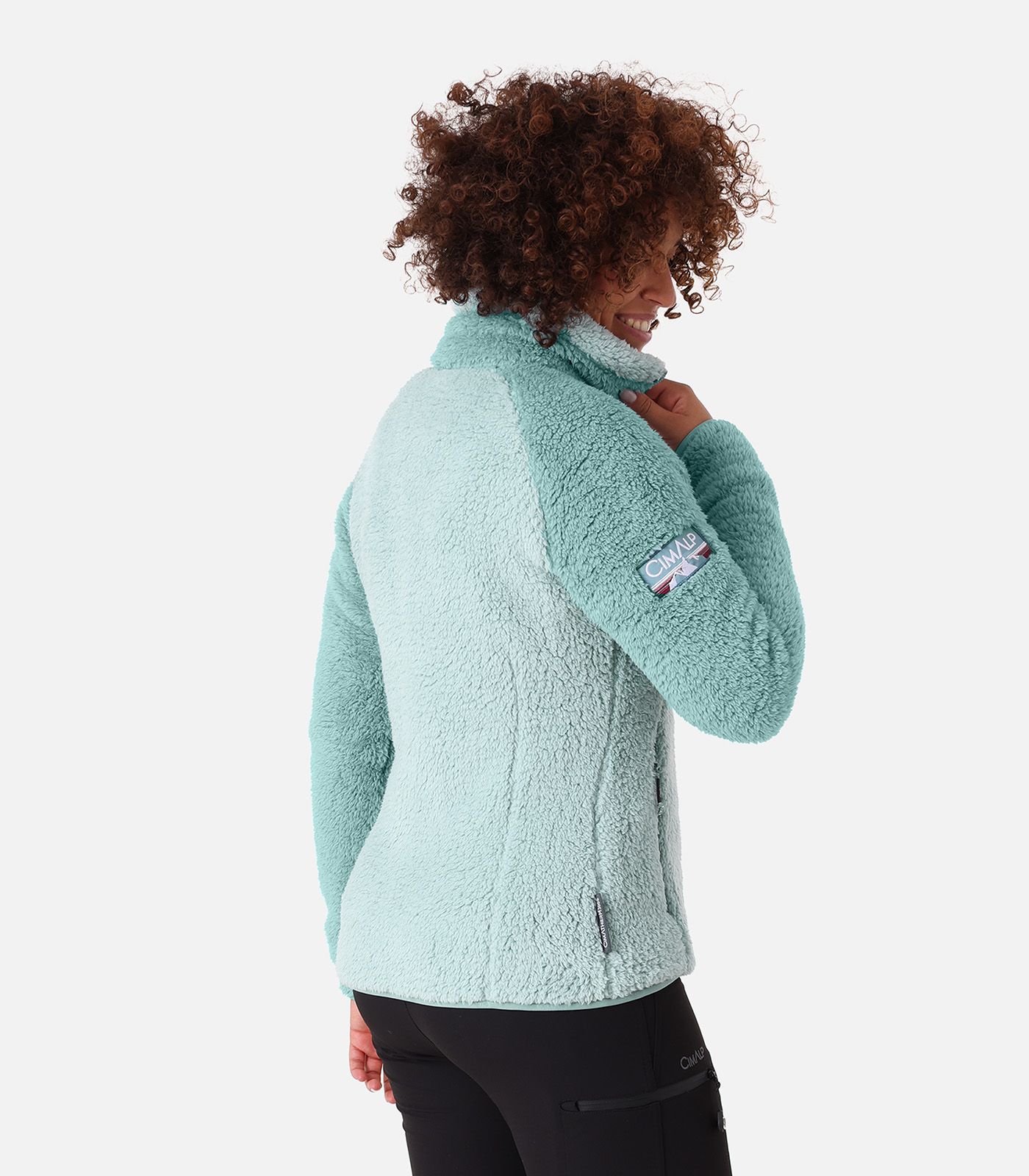 Veste polaire chaude à poils longs