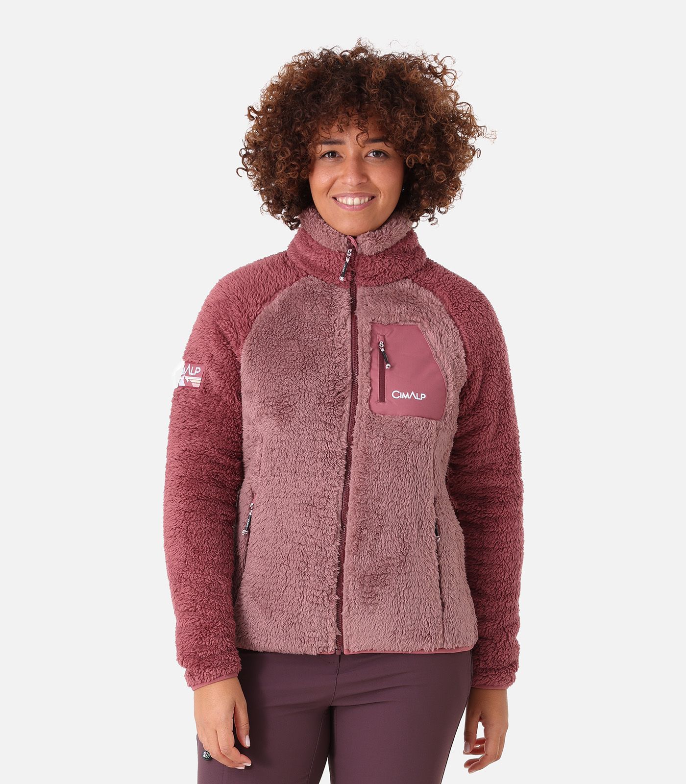 Giacca in pile Sherpa