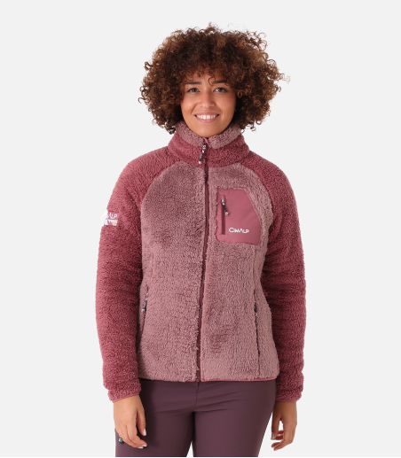 Chaqueta polar cálida de pelo largo