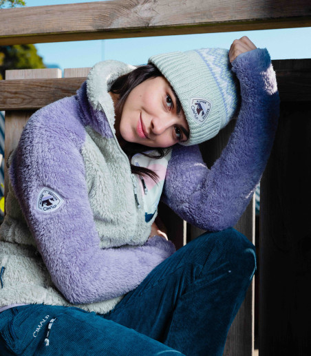 Gorro de lana merino con...