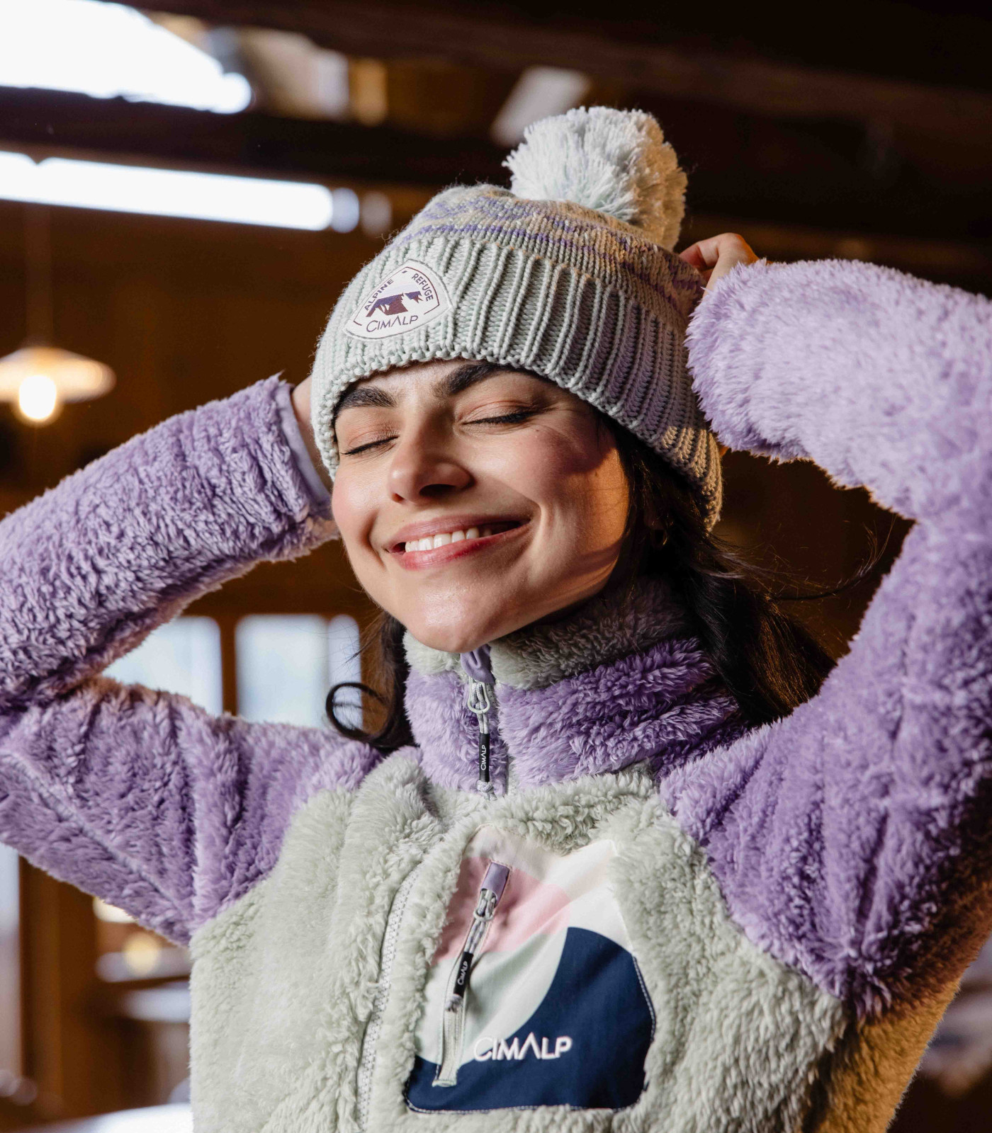 Gorro de lana merino con pompón | Cimalp