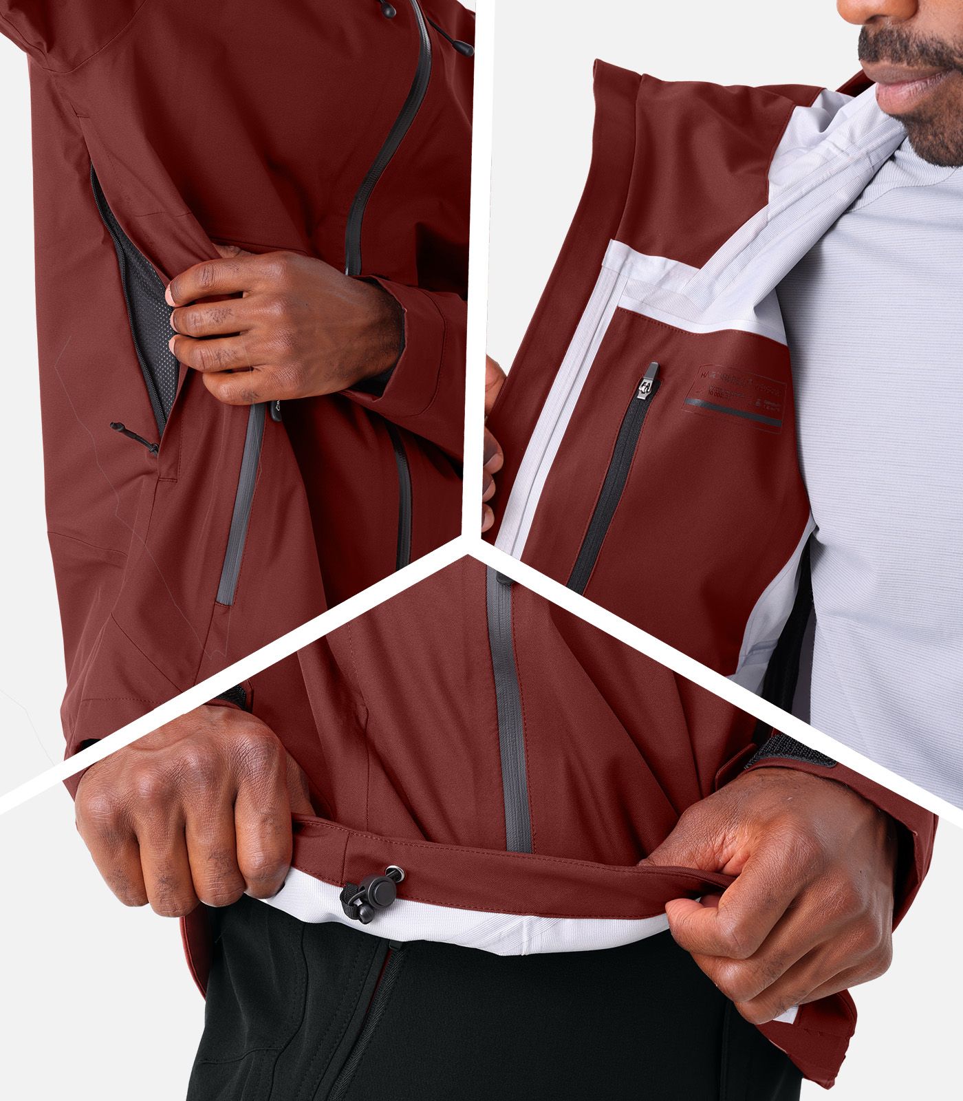 Chaqueta Hardshell impermeable y transpirable