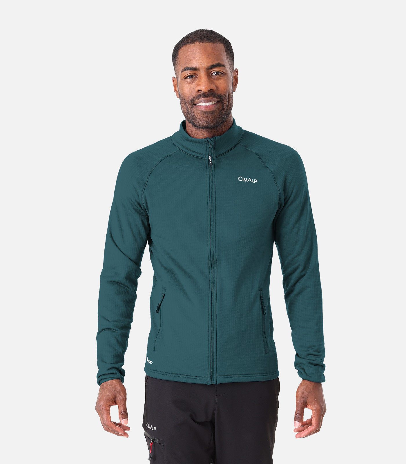 Funktionales Fleece mit Stretch ohne Kapuze