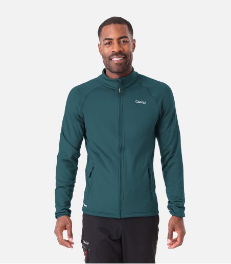 Funktionales Fleece mit Stretch ohne Kapuze