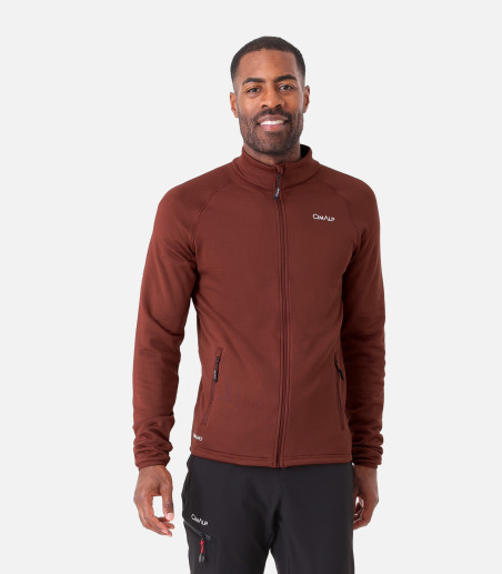 Funktionales Fleece mit Stretch ohne Kapuze