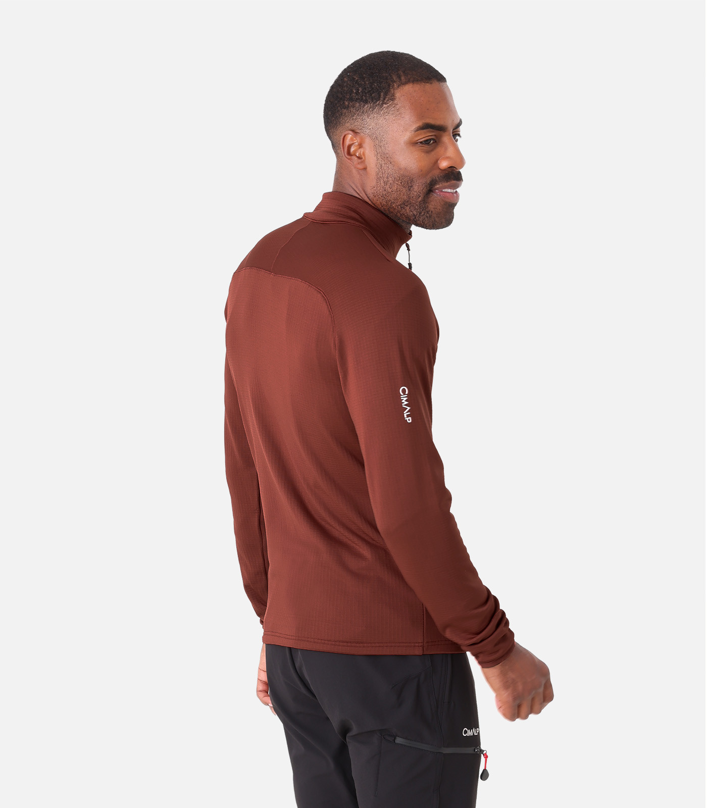 Funktionales Fleece mit Stretch ohne Kapuze