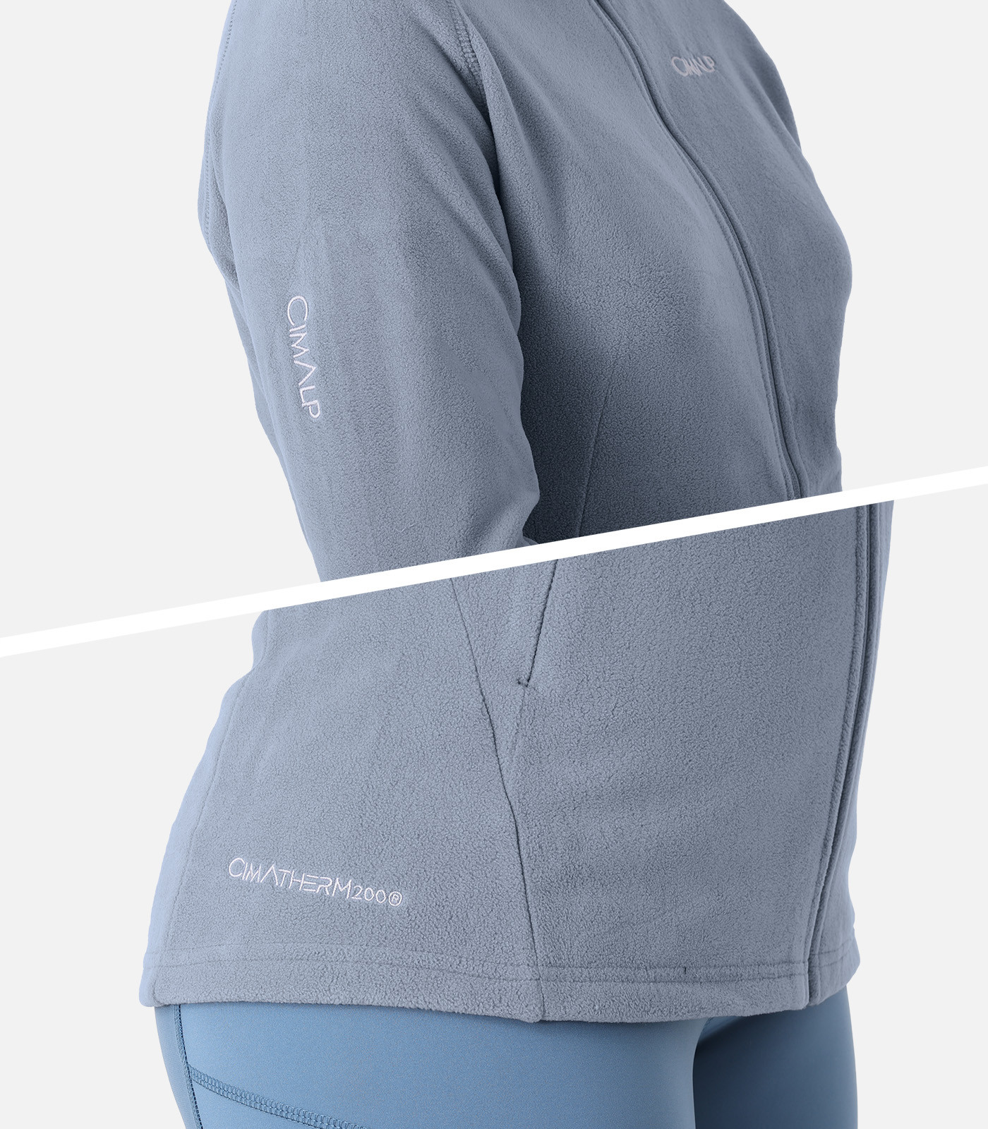 200er Thermofleecejacke mit Reißverschluss