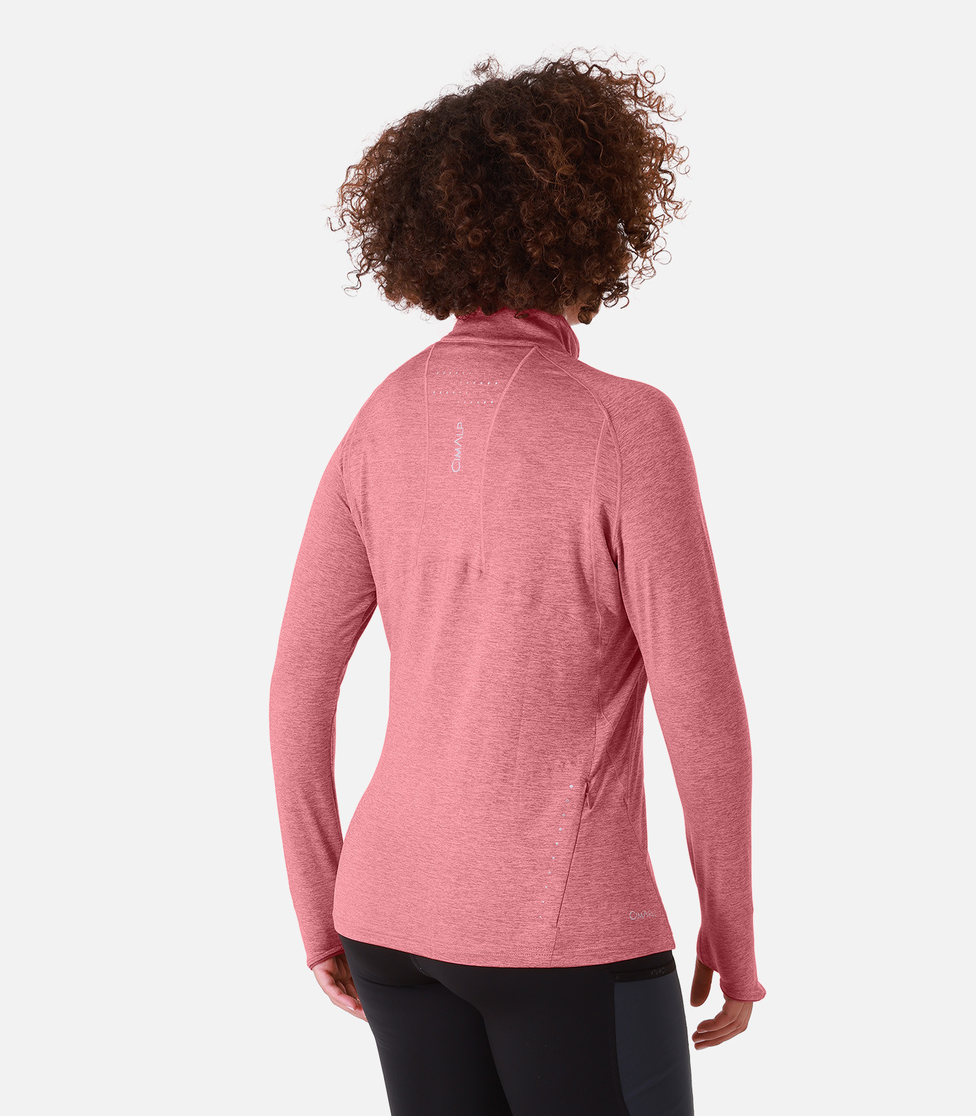 T-shirt da trail con zip - Maniche lunghe