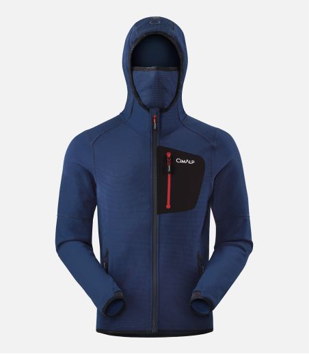 Secondo strato in pile con cappuccio - Fibre Cordura®