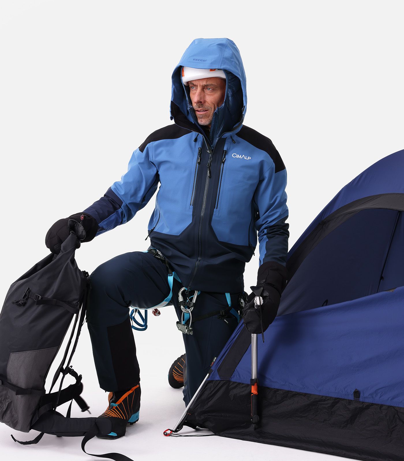 Guscio hardshell da alpinismo - Impermeabile e traspirante