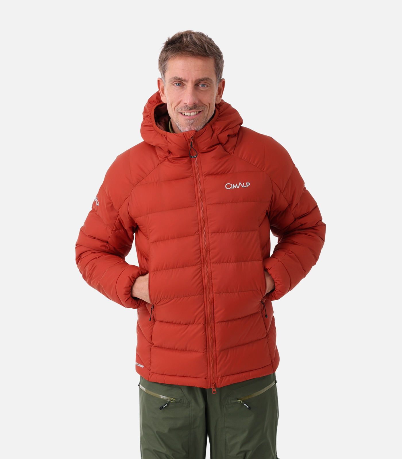 Leichte warme Daunenjacke