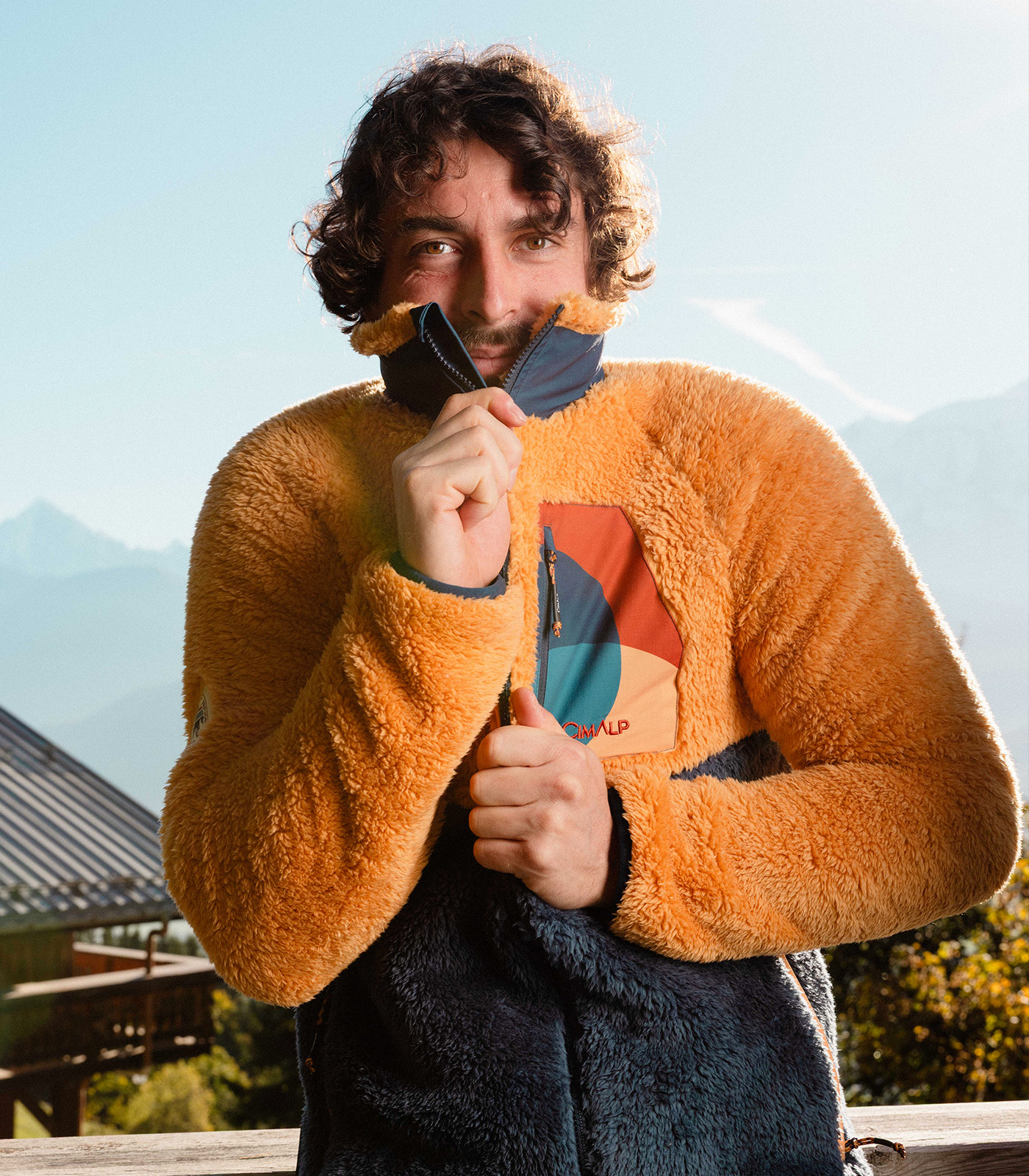 Veste polaire chaude à poils longs