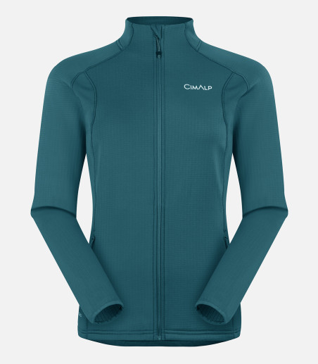 Funktionales Fleece mit Stretch ohne Kapuze