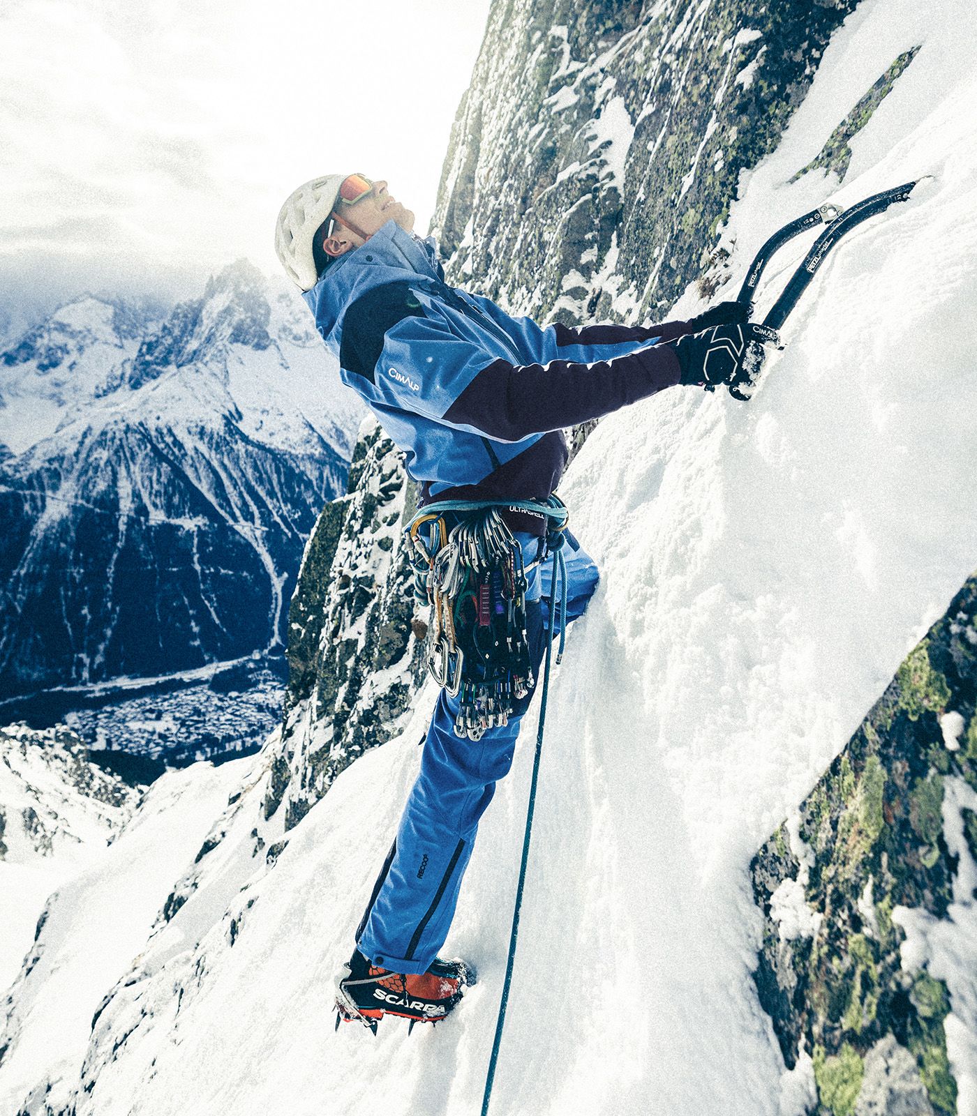 Guscio hardshell da alpinismo - Impermeabile e traspirante