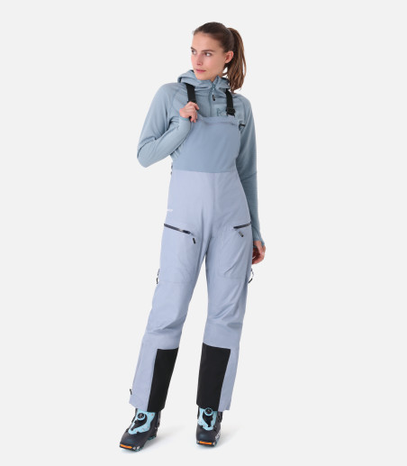 Hardshell-Skihose mit Hosenträgern