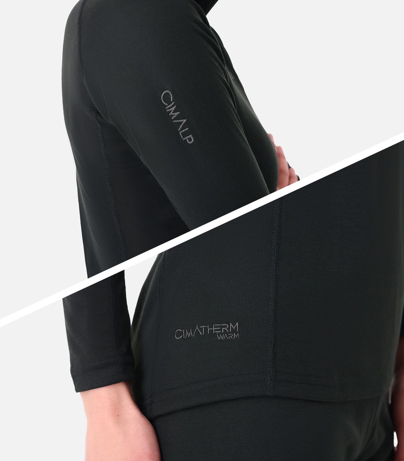 Camiseta interior cálida CimaWarm® con cremallera