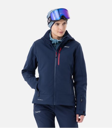 Warme funktionale Softshell-Skijacke