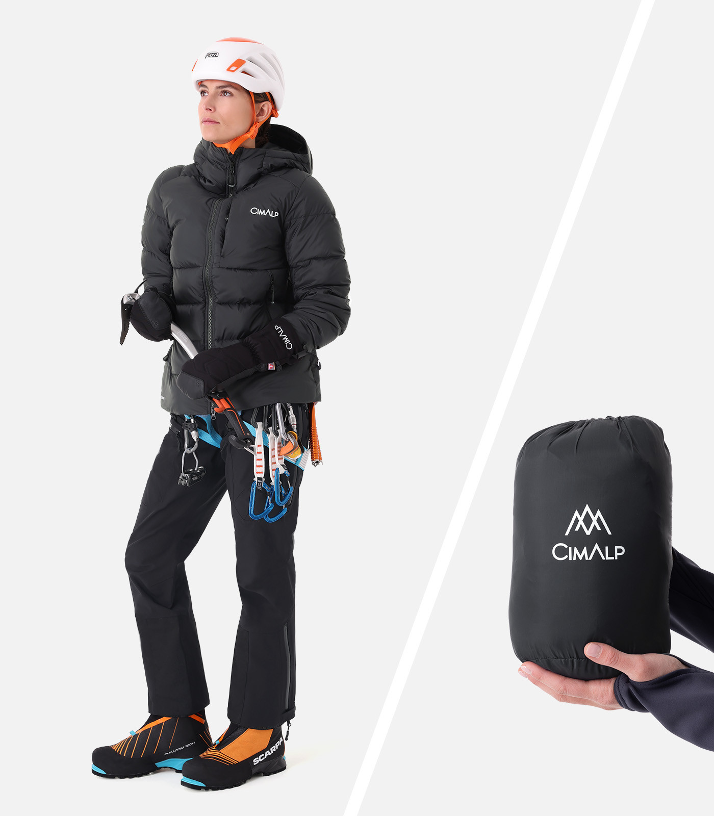 Piumino da alpinismo | Caldo e comprimibile 