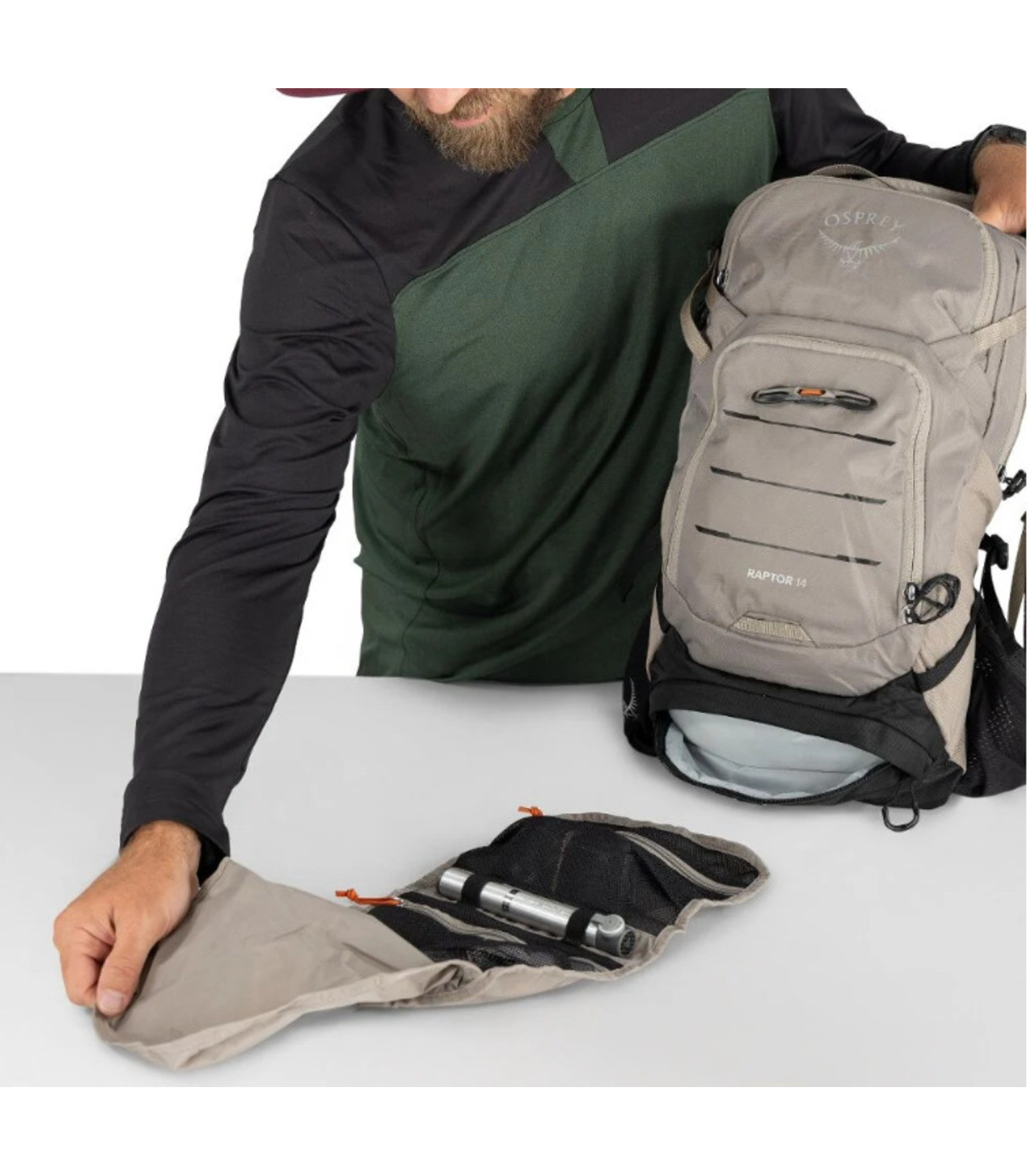 Zaino da mountain bike con tasca per l'acqua