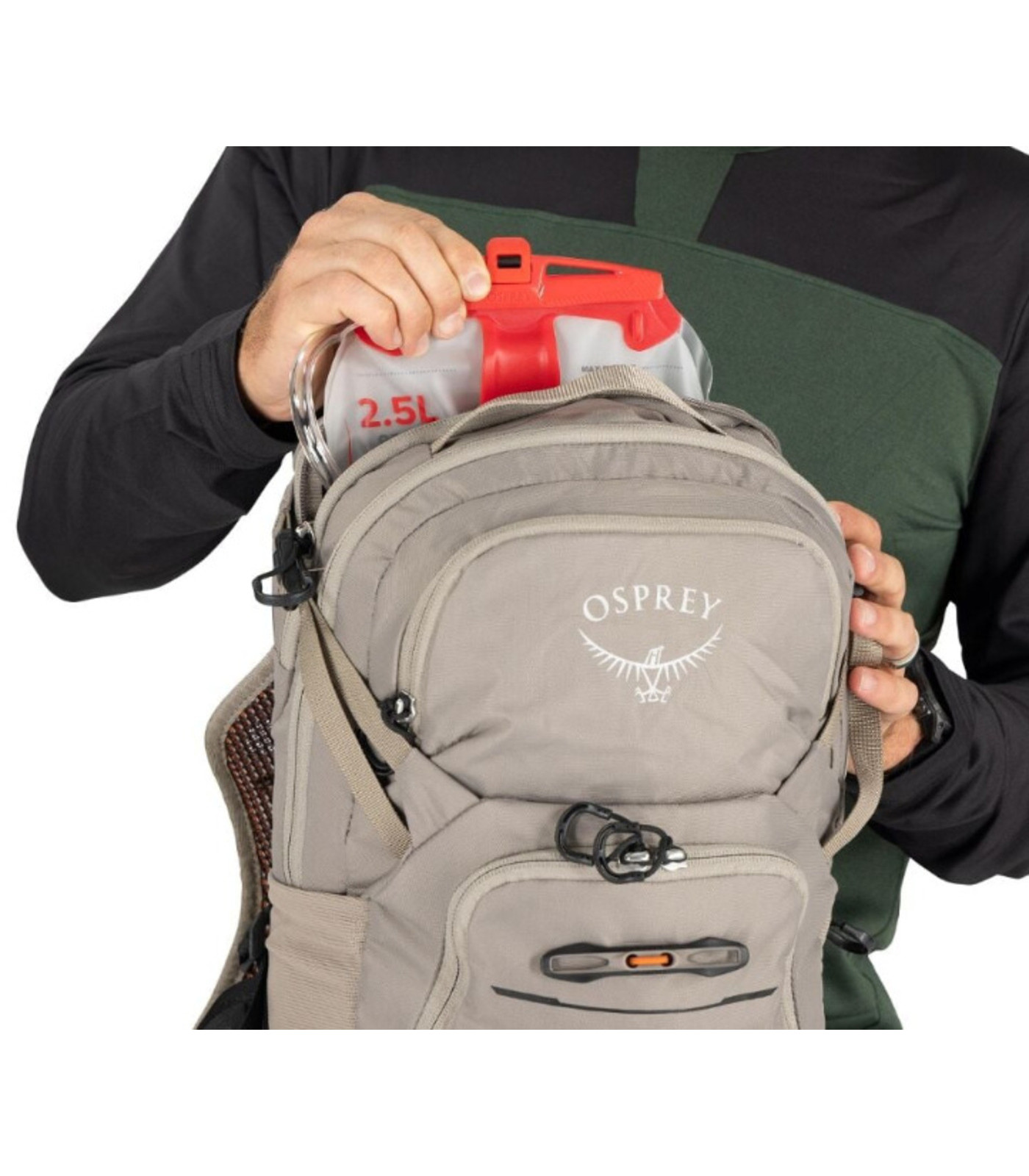 Mochila para bicicleta de montaña con bolsillo para agua