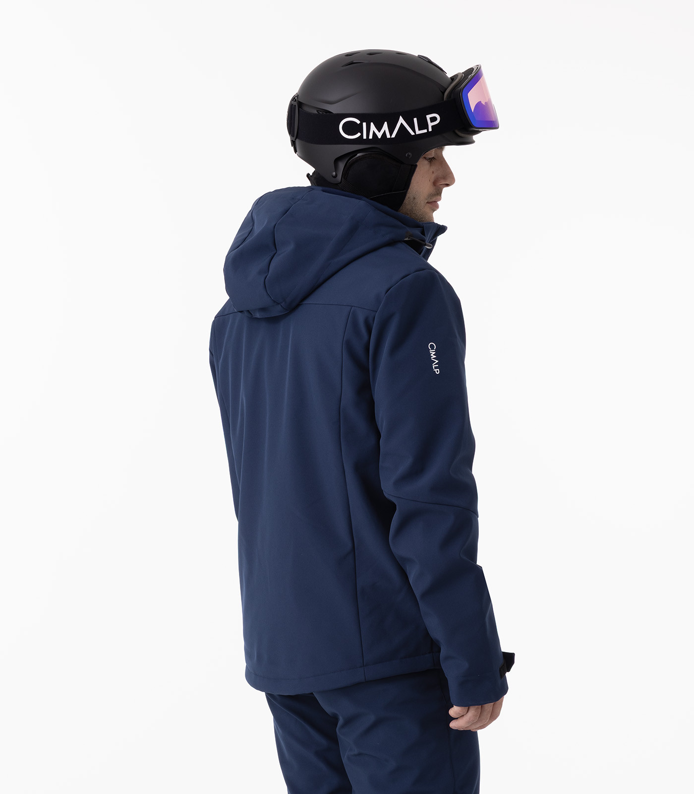 Warme funktionale Softshell-Skijacke