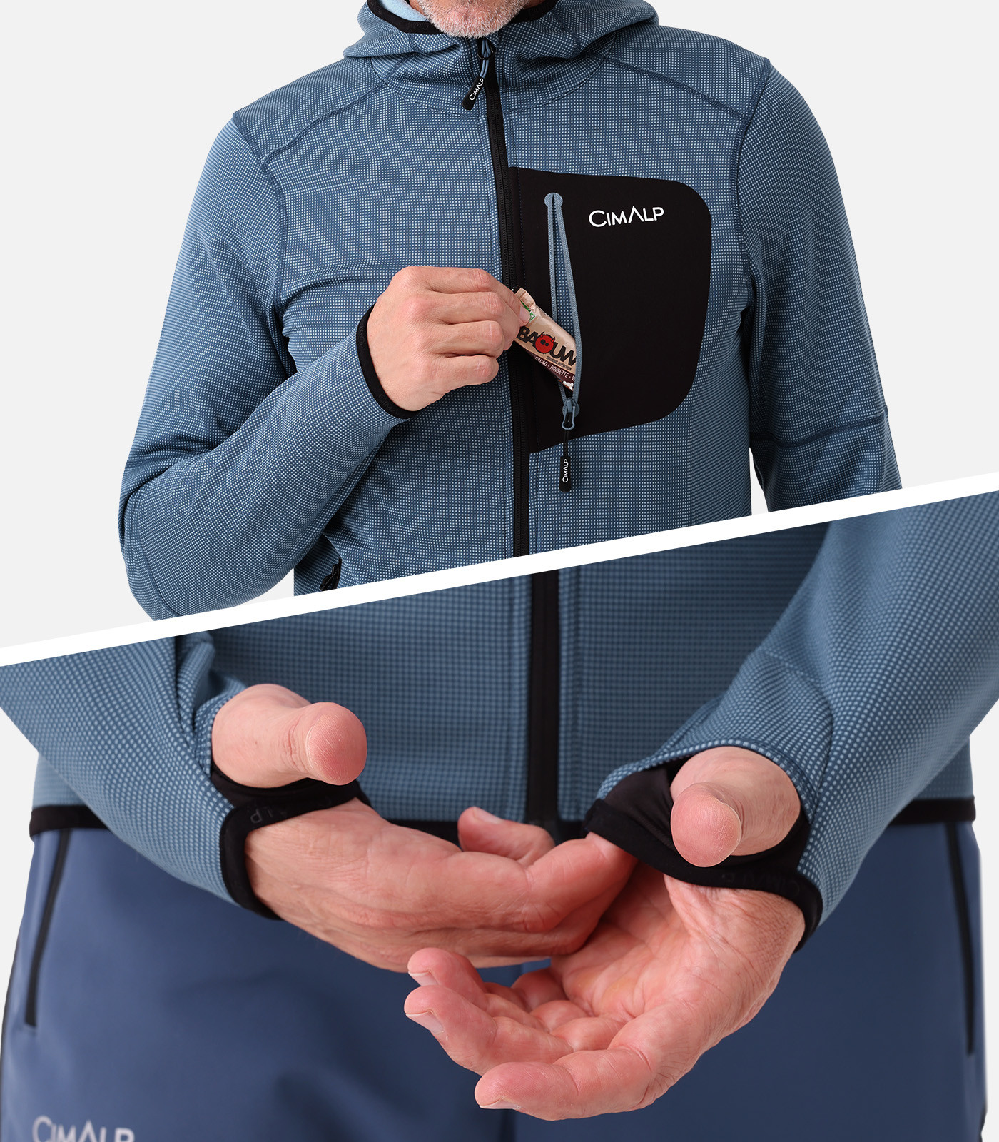 Extrawarme Jacke mit Gesichtsmaske für Herren | CIMALP®