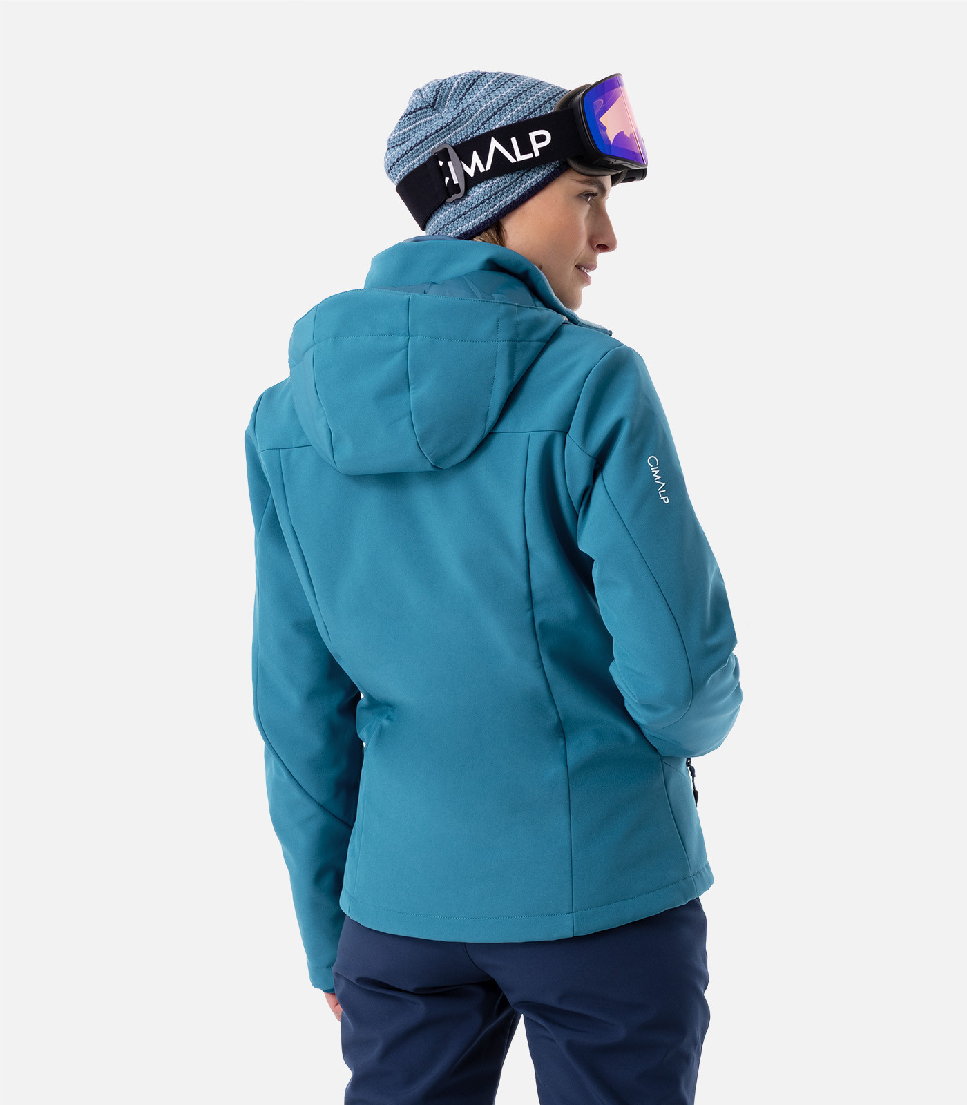 Warme funktionale Softshell-Skijacke