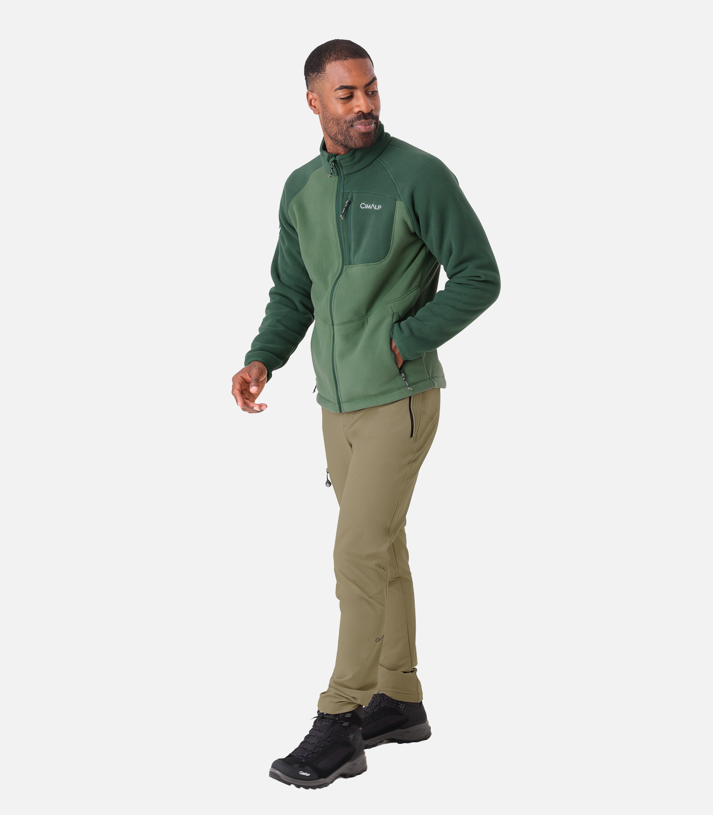 300er Thermofleece mit durchgehendem Reißverschluss