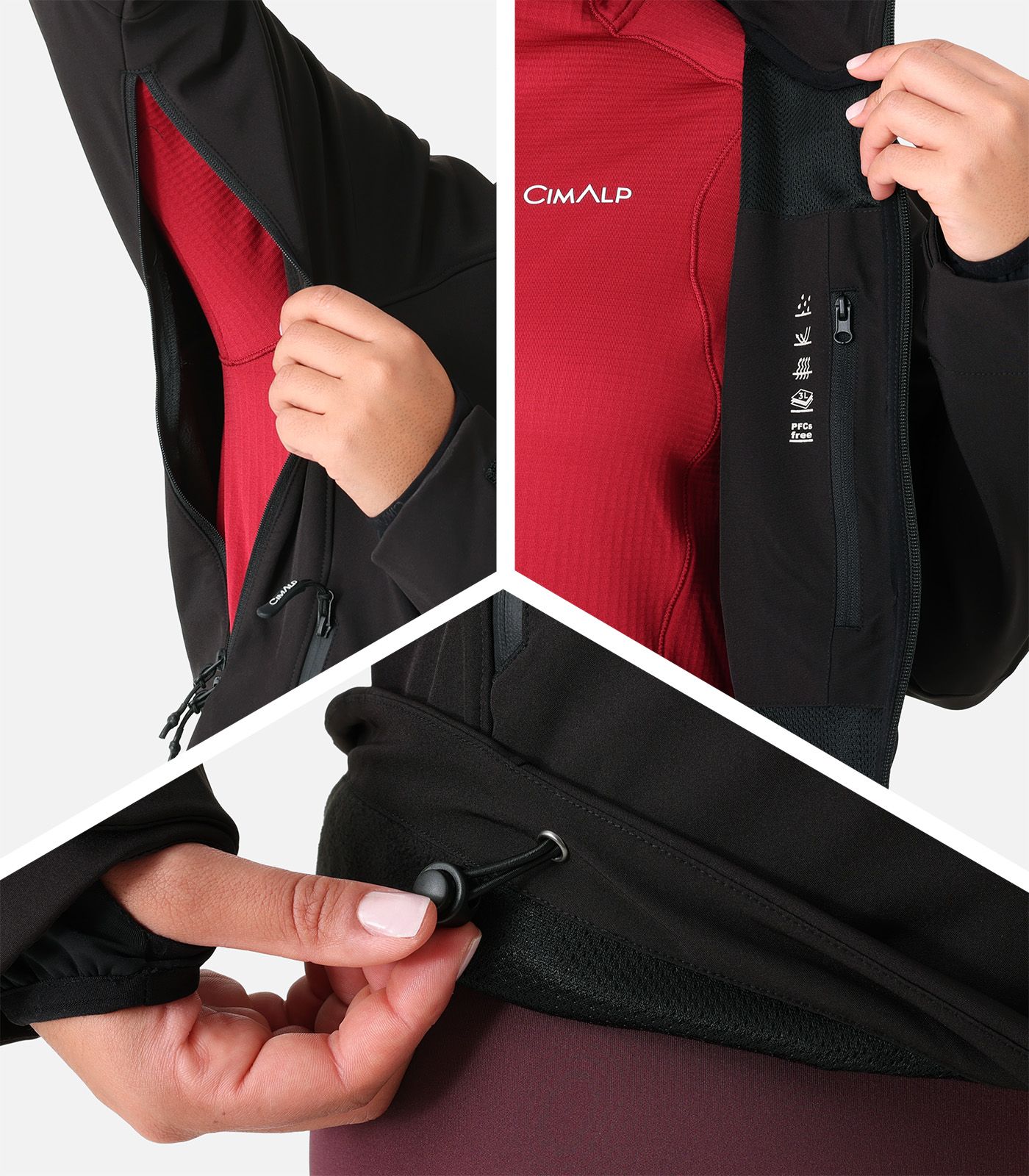 Chaqueta Softshell 3 capas para Mujer | Cimalp